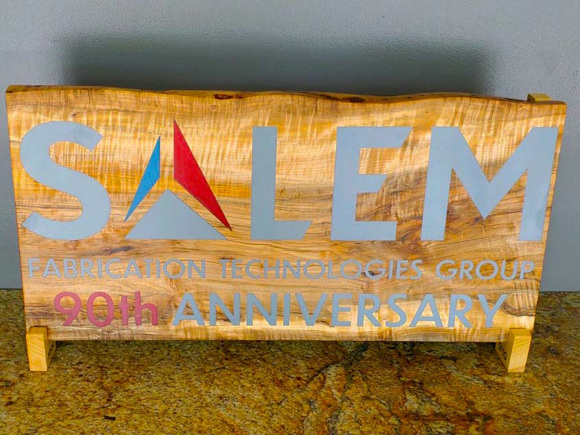 Handcrafted wooden plaque